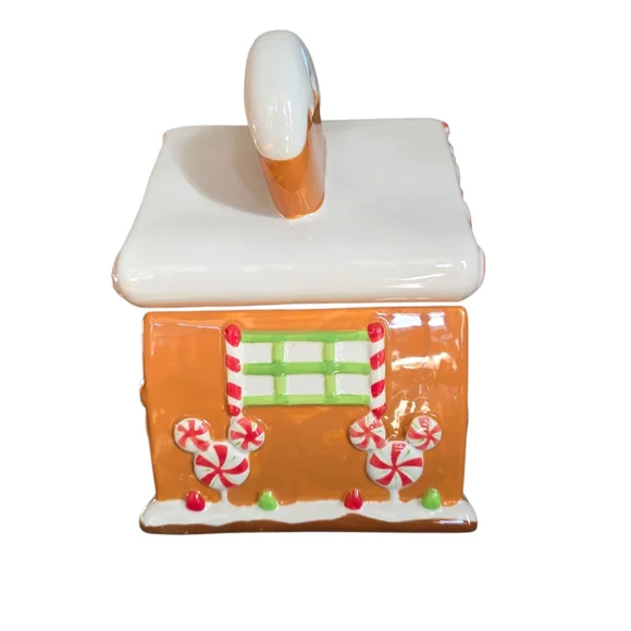 Disney Mickey Mouse Gingerbread House Cookie Jar Canister - Zrike Brands - New - Picture 3 of 6